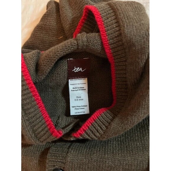 NWT Tea Collection Niedlich Hooded Sweater Romper Soft Gift Christmas Holiday - Picture 4 of 5